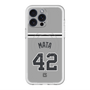 スリムプロテクションプレミアムケース with MagSafe［ 読売ジャイアンツ - #42 MATA - ビジター ］