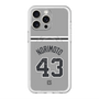 スリムプロテクションプレミアムケース with MagSafe［ 読売ジャイアンツ - #43 NORIMOTO - ビジター ］
