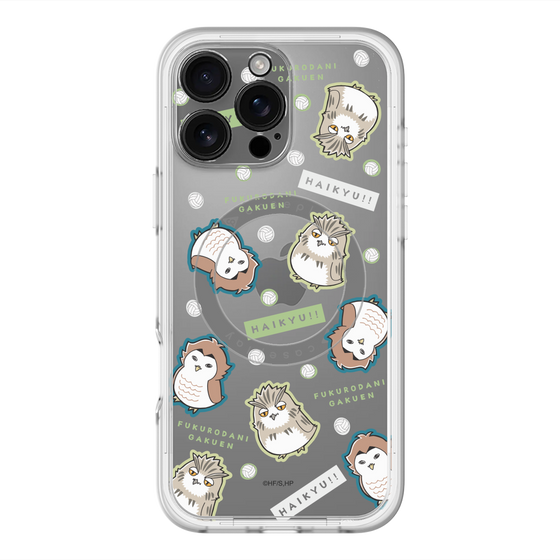 スリムプロテクションプレミアムケース with MagSafe［ ハイキュー!! - マスコットキャラ - 梟谷学園高校 ］