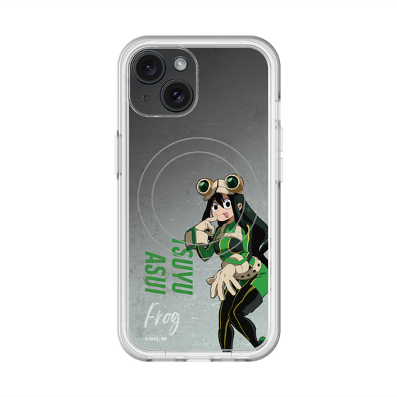 スリムプロテクションプレミアムケース with MagSafe［ 僕のヒーローアカデミア - 立ち絵 -蛙吹 梅雨 ］