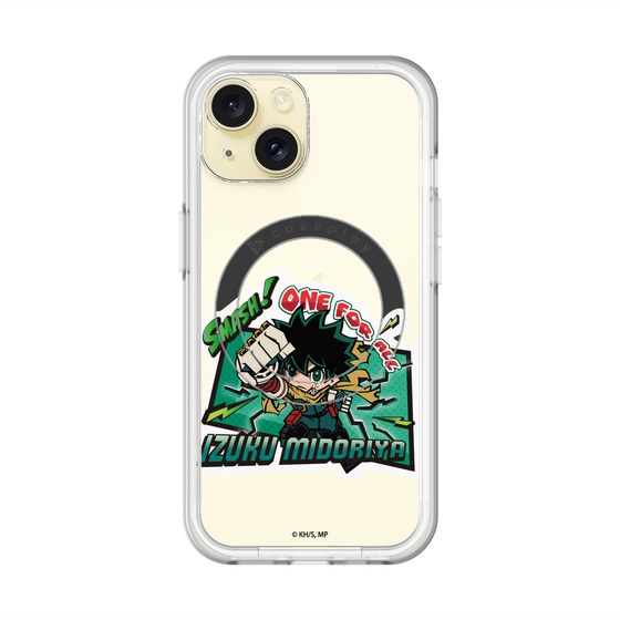 スリムプロテクションプレミアムケース with MagSafe［ 僕のヒーローアカデミア - ミニキャラ - 緑谷 出久 ］