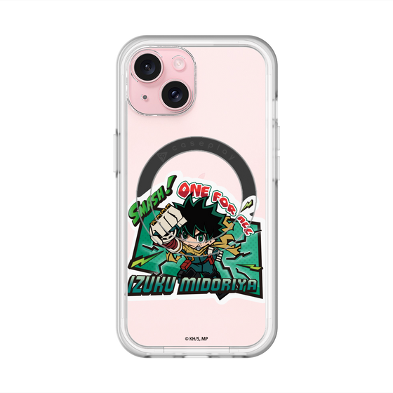 スリムプロテクションプレミアムケース with MagSafe［ 僕のヒーローアカデミア - ミニキャラ - 緑谷 出久 ］