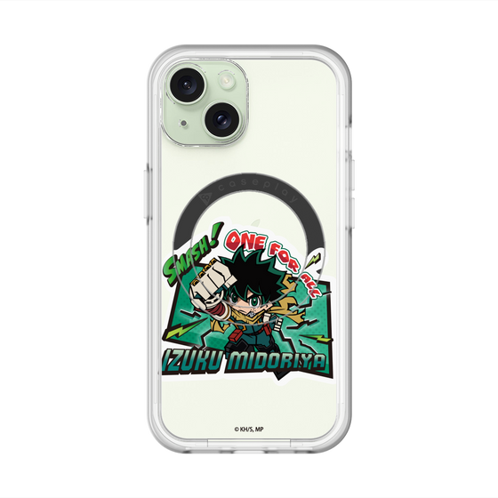 スリムプロテクションプレミアムケース with MagSafe［ 僕のヒーローアカデミア - ミニキャラ - 緑谷 出久 ］