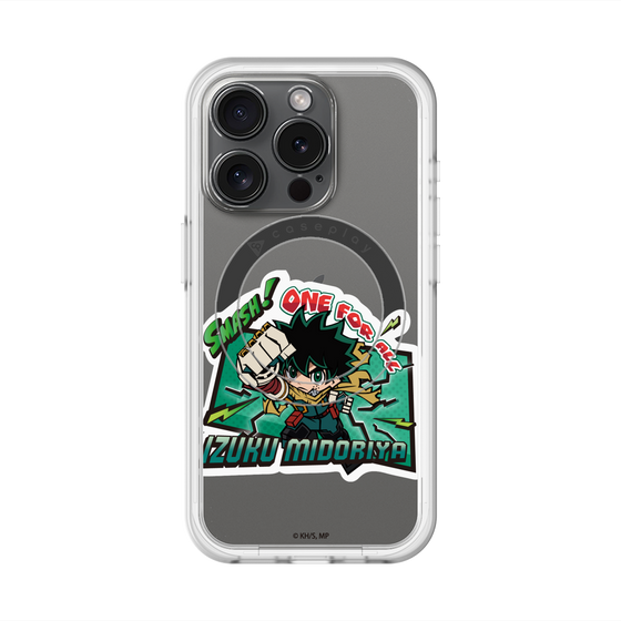 スリムプロテクションプレミアムケース with MagSafe［ 僕のヒーローアカデミア - ミニキャラ - 緑谷 出久 ］