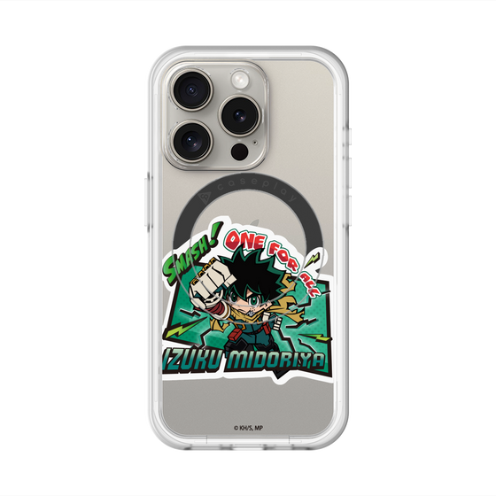 スリムプロテクションプレミアムケース with MagSafe［ 僕のヒーローアカデミア - ミニキャラ - 緑谷 出久 ］