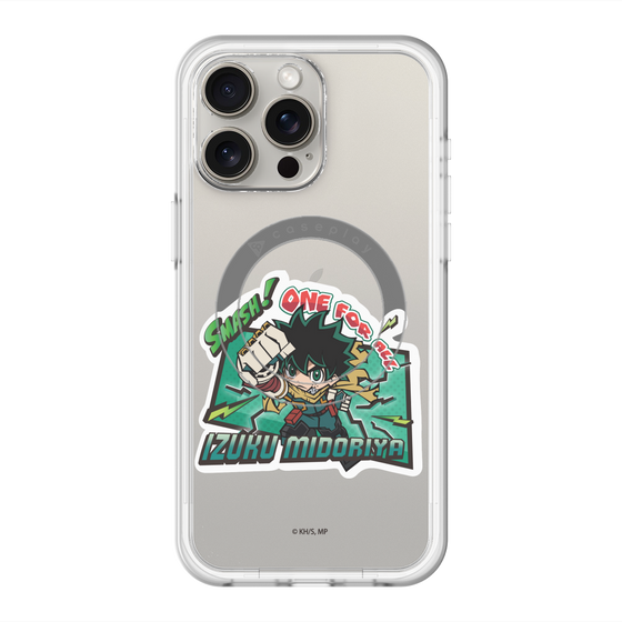 スリムプロテクションプレミアムケース with MagSafe［ 僕のヒーローアカデミア - ミニキャラ - 緑谷 出久 ］