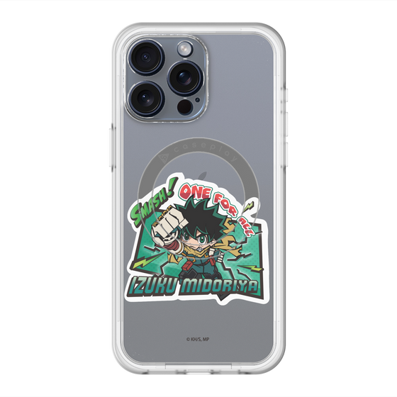 スリムプロテクションプレミアムケース with MagSafe［ 僕のヒーローアカデミア - ミニキャラ - 緑谷 出久 ］