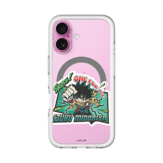 スリムプロテクションプレミアムケース with MagSafe［ 僕のヒーローアカデミア - ミニキャラ - 緑谷 出久 ］