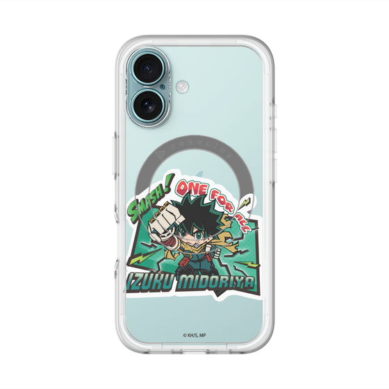 スリムプロテクションプレミアムケース with MagSafe［ 僕のヒーローアカデミア - ミニキャラ - 緑谷 出久 ］