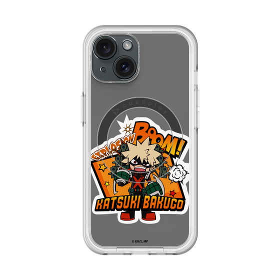 スリムプロテクションプレミアムケース with MagSafe［ 僕のヒーローアカデミア - ミニキャラ - 爆豪 勝己 ］