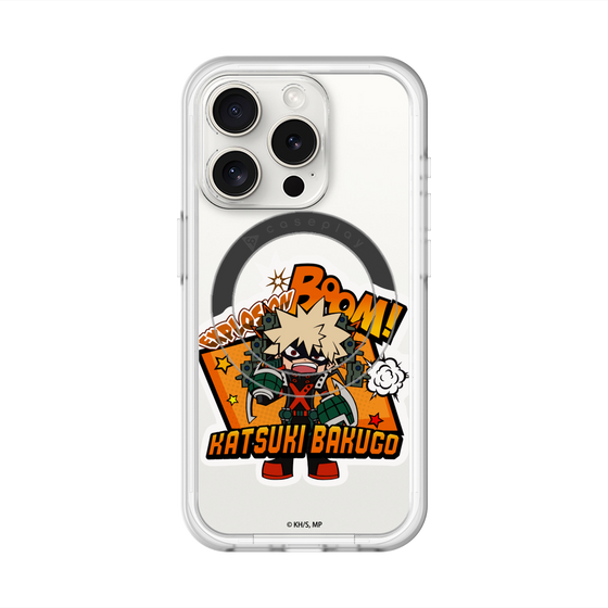 スリムプロテクションプレミアムケース with MagSafe［ 僕のヒーローアカデミア - ミニキャラ - 爆豪 勝己 ］