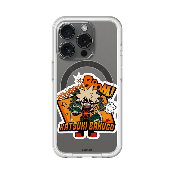 スリムプロテクションプレミアムケース with MagSafe［ 僕のヒーローアカデミア - ミニキャラ - 爆豪 勝己 ］