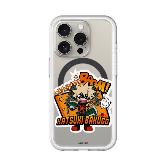 スリムプロテクションプレミアムケース with MagSafe［ 僕のヒーローアカデミア - ミニキャラ - 爆豪 勝己 ］