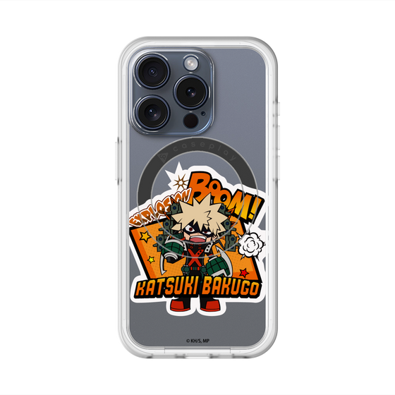 スリムプロテクションプレミアムケース with MagSafe［ 僕のヒーローアカデミア - ミニキャラ - 爆豪 勝己 ］