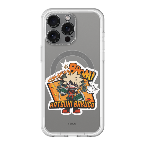 スリムプロテクションプレミアムケース with MagSafe［ 僕のヒーローアカデミア - ミニキャラ - 爆豪 勝己 ］