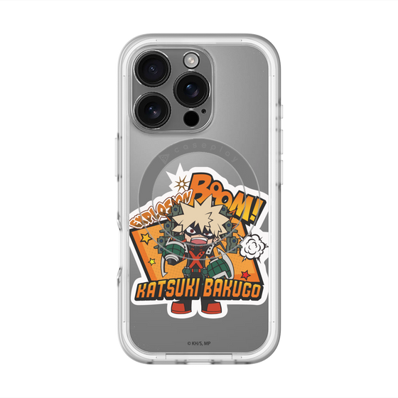 スリムプロテクションプレミアムケース with MagSafe［ 僕のヒーローアカデミア - ミニキャラ - 爆豪 勝己 ］