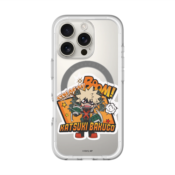 スリムプロテクションプレミアムケース with MagSafe［ 僕のヒーローアカデミア - ミニキャラ - 爆豪 勝己 ］