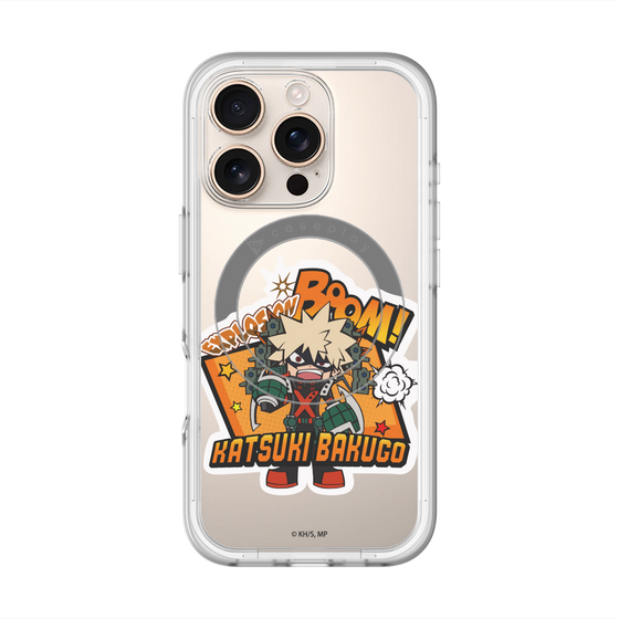 スリムプロテクションプレミアムケース with MagSafe［ 僕のヒーローアカデミア - ミニキャラ - 爆豪 勝己 ］