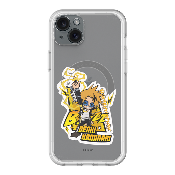 スリムプロテクションプレミアムケース with MagSafe［ 僕のヒーローアカデミア - ミニキャラ - 上鳴 電気 ］