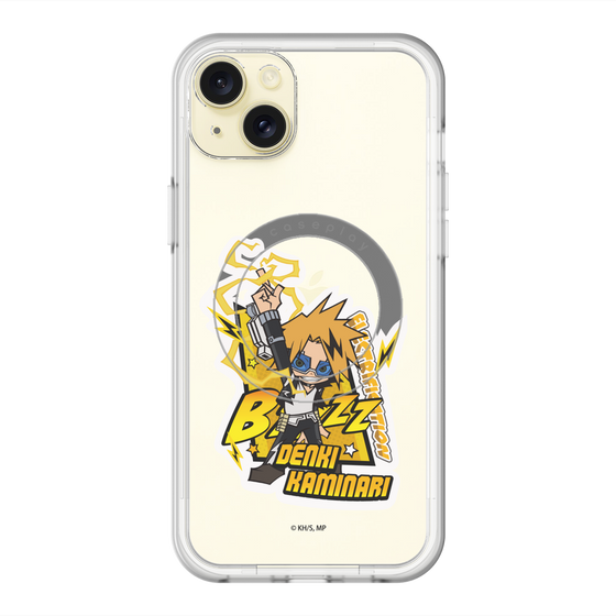 スリムプロテクションプレミアムケース with MagSafe［ 僕のヒーローアカデミア - ミニキャラ - 上鳴 電気 ］