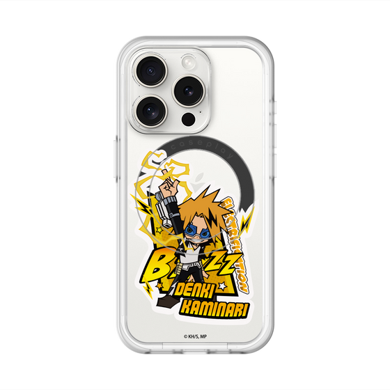 スリムプロテクションプレミアムケース with MagSafe［ 僕のヒーローアカデミア - ミニキャラ - 上鳴 電気 ］