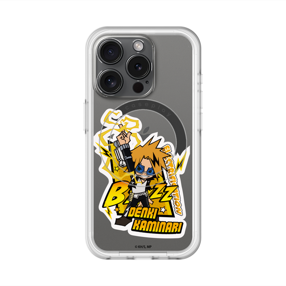 スリムプロテクションプレミアムケース with MagSafe［ 僕のヒーローアカデミア - ミニキャラ - 上鳴 電気 ］