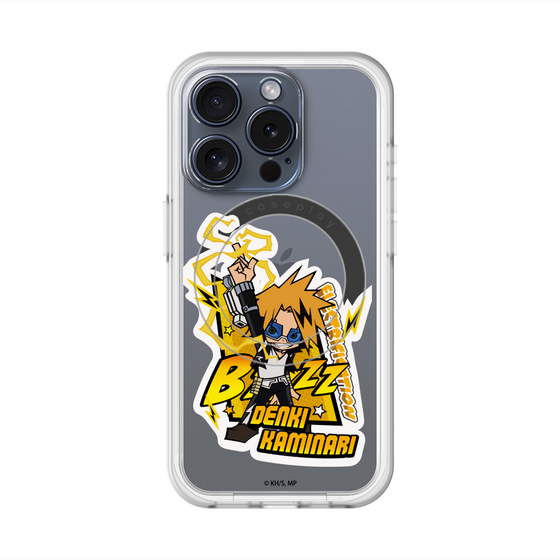 スリムプロテクションプレミアムケース with MagSafe［ 僕のヒーローアカデミア - ミニキャラ - 上鳴 電気 ］