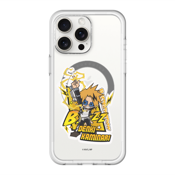 スリムプロテクションプレミアムケース with MagSafe［ 僕のヒーローアカデミア - ミニキャラ - 上鳴 電気 ］