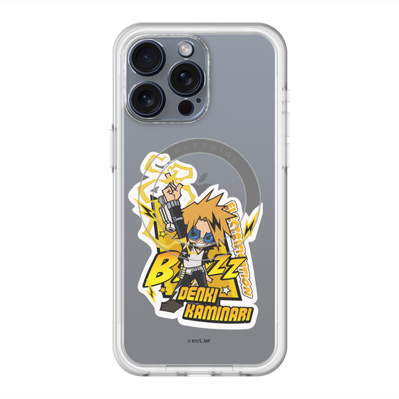 スリムプロテクションプレミアムケース with MagSafe［ 僕のヒーローアカデミア - ミニキャラ - 上鳴 電気 ］