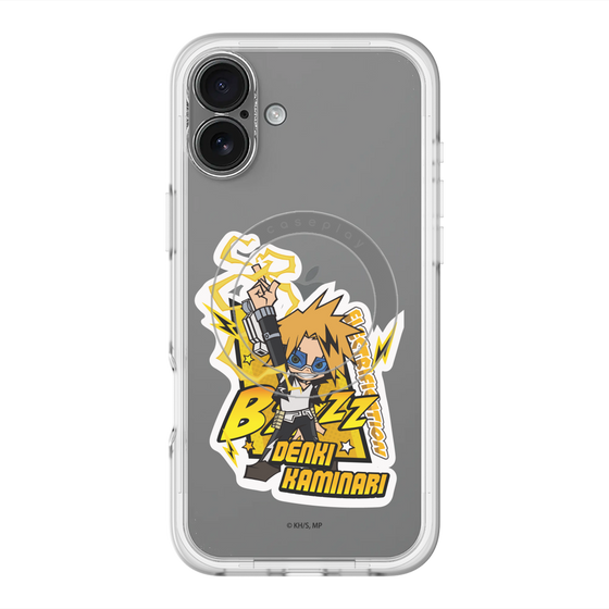 スリムプロテクションプレミアムケース with MagSafe［ 僕のヒーローアカデミア - ミニキャラ - 上鳴 電気 ］