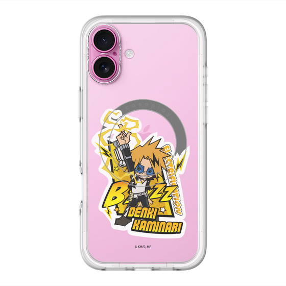 スリムプロテクションプレミアムケース with MagSafe［ 僕のヒーローアカデミア - ミニキャラ - 上鳴 電気 ］