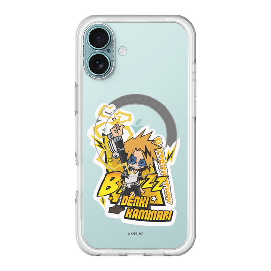 スリムプロテクションプレミアムケース with MagSafe［ 僕のヒーローアカデミア - ミニキャラ - 上鳴 電気 ］