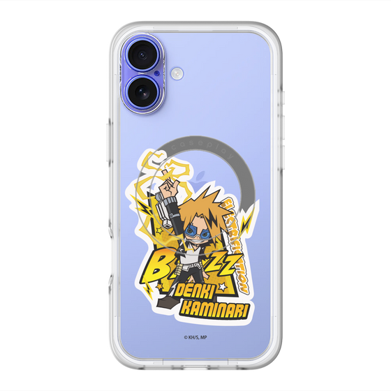 スリムプロテクションプレミアムケース with MagSafe［ 僕のヒーローアカデミア - ミニキャラ - 上鳴 電気 ］