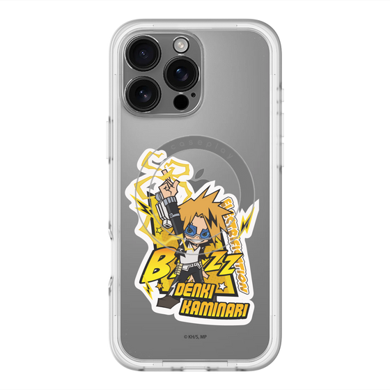 スリムプロテクションプレミアムケース with MagSafe［ 僕のヒーローアカデミア - ミニキャラ - 上鳴 電気 ］