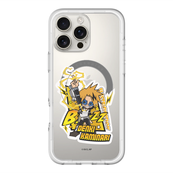 スリムプロテクションプレミアムケース with MagSafe［ 僕のヒーローアカデミア - ミニキャラ - 上鳴 電気 ］