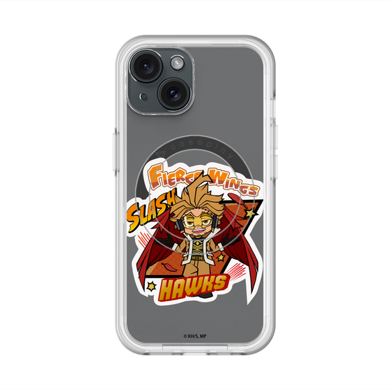 スリムプロテクションプレミアムケース with MagSafe［ 僕のヒーローアカデミア - ミニキャラ - ホークス ］