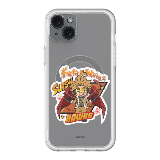 スリムプロテクションプレミアムケース with MagSafe［ 僕のヒーローアカデミア - ミニキャラ - ホークス ］