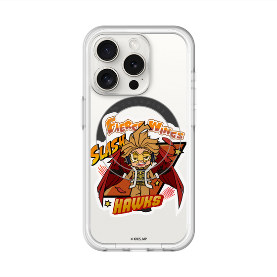 スリムプロテクションプレミアムケース with MagSafe［ 僕のヒーローアカデミア - ミニキャラ - ホークス ］