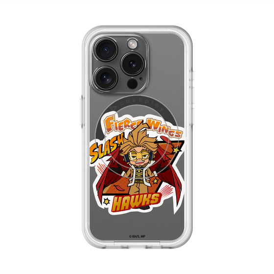 スリムプロテクションプレミアムケース with MagSafe［ 僕のヒーローアカデミア - ミニキャラ - ホークス ］