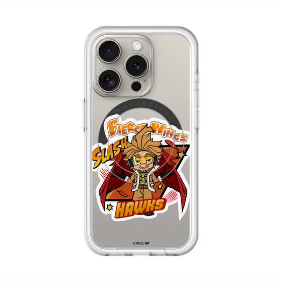 スリムプロテクションプレミアムケース with MagSafe［ 僕のヒーローアカデミア - ミニキャラ - ホークス ］