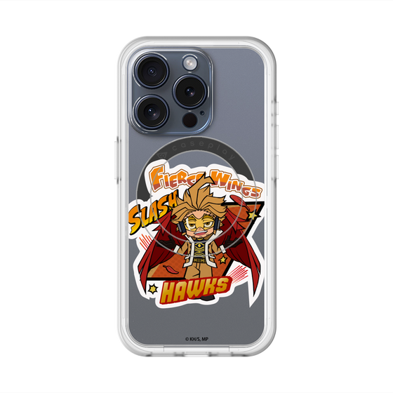 スリムプロテクションプレミアムケース with MagSafe［ 僕のヒーローアカデミア - ミニキャラ - ホークス ］