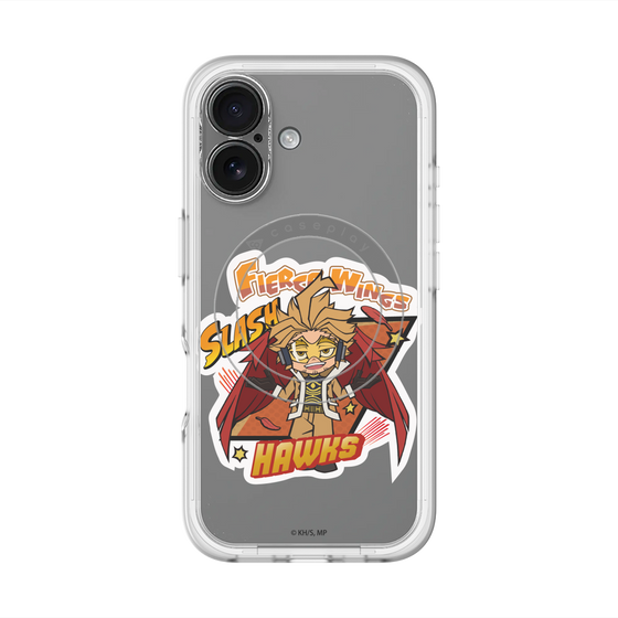 スリムプロテクションプレミアムケース with MagSafe［ 僕のヒーローアカデミア - ミニキャラ - ホークス ］