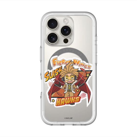 スリムプロテクションプレミアムケース with MagSafe［ 僕のヒーローアカデミア - ミニキャラ - ホークス ］