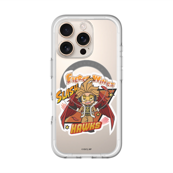 スリムプロテクションプレミアムケース with MagSafe［ 僕のヒーローアカデミア - ミニキャラ - ホークス ］