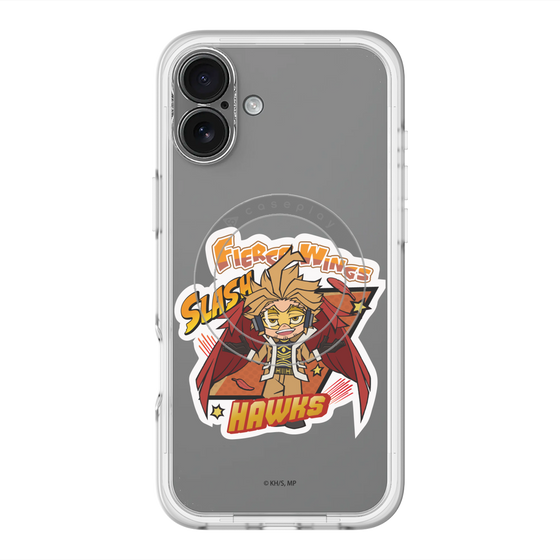 スリムプロテクションプレミアムケース with MagSafe［ 僕のヒーローアカデミア - ミニキャラ - ホークス ］