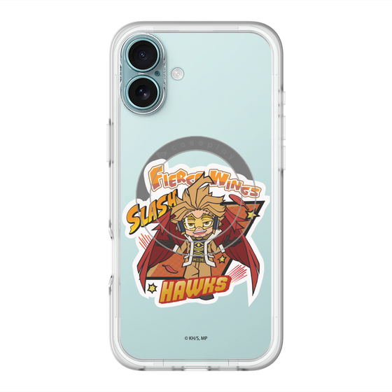 スリムプロテクションプレミアムケース with MagSafe［ 僕のヒーローアカデミア - ミニキャラ - ホークス ］