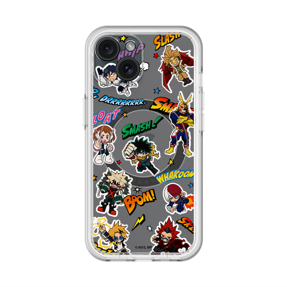 スリムプロテクションプレミアムケース with MagSafe［ 僕のヒーローアカデミア - アメコミ ］