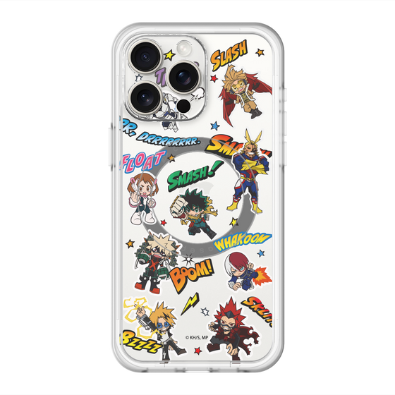 スリムプロテクションプレミアムケース with MagSafe［ 僕のヒーローアカデミア - アメコミ ］