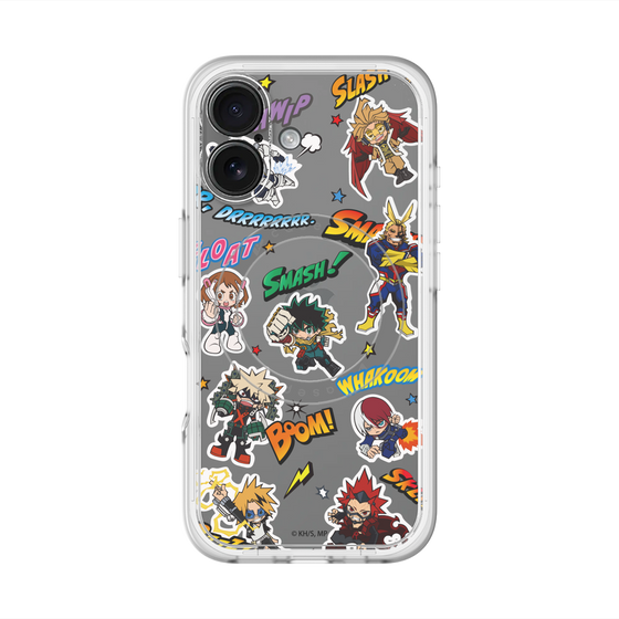 スリムプロテクションプレミアムケース with MagSafe［ 僕のヒーローアカデミア - アメコミ ］