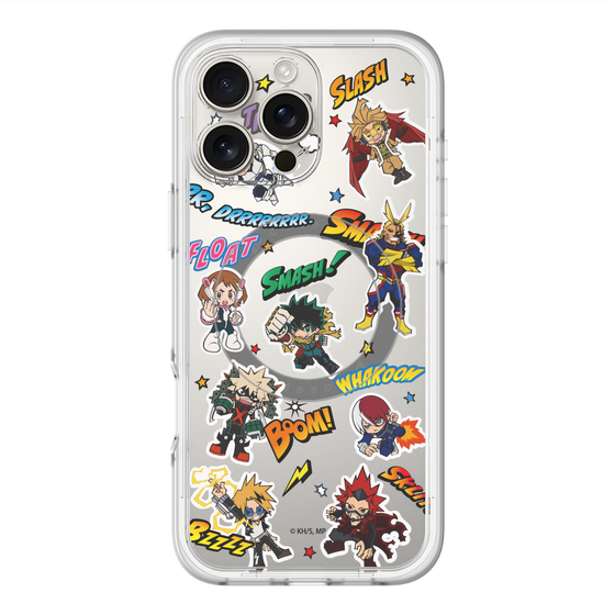スリムプロテクションプレミアムケース with MagSafe［ 僕のヒーローアカデミア - アメコミ ］